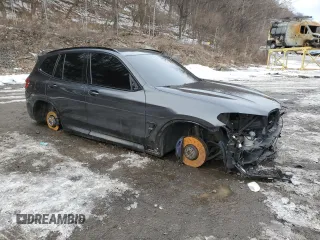 2020 BMW X3 M Competition with VIN 5YMTS0C0XL9B17548, listed as a Copart auction lot 45018825 with 62,670 mi miles and Salvage Title. Bid and sale history available at carsss.com. Image 4.