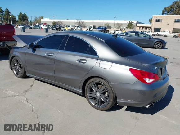 2015 Mercedes-Benz CLA 250 with VIN WDDSJ4EB8FN263877, listed as a IAAI auction lot 41870012 with 82,369 mi miles and . Bid and sale history available at DreamBid. Image 3.