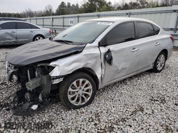 2019 Nissan Sentra SV with VIN 3N1AB7AP4KY343067, listed as a Copart auction lot 48416705 with 49,731 mi miles and Salvage Title. Bid and sale history available at carsss.com. Image 1.