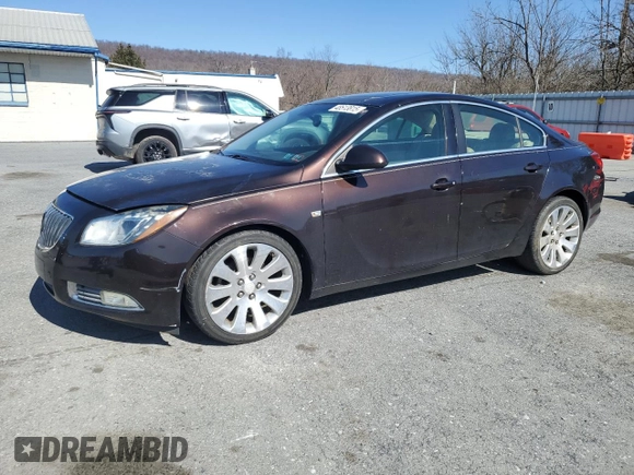 2011 Buick Regal CXL Turbo TO7 with VIN W04G15GV8B1049447, listed as a Copart auction lot 48513815 with 119,030 mi miles and Salvage Title. Bid and sale history available at carsss.com. Image 1.