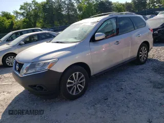 2013 Nissan Pathfinder SL with VIN 5N1AR2MM9DC619263, listed as a Copart auction lot 57821045 with 135,362 mi miles and Clean title. Bid and sale history available at DreamBid. Image 1.