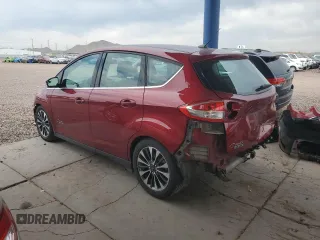 2017 Ford C-Max Energi Titanium with VIN 1FADP5FU8HL101405, listed as a Copart auction lot 58865944 with 54,237 mi miles and Salvage Title. Bid and sale history available at carsss.com. Image 2.