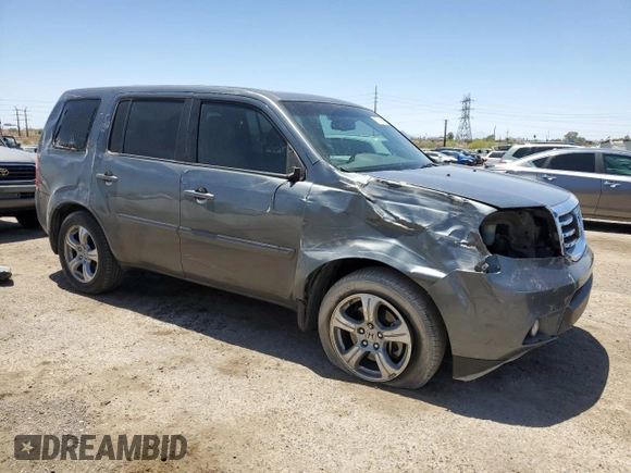 2012 Honda Pilot EX-L with VIN 5FNYF3H58CB037421, listed as a Copart auction lot 57116815 with 194,624 mi miles and Salvage title. Bid and sale history available at DreamBid. Image 4.