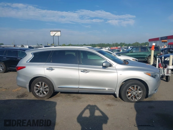 2014 Infiniti QX60 with VIN 5N1AL0MN7EC535832, listed as a IAAI auction lot 42117768 with 191,867 mi miles. Bid and sale history available at carsss.com. Image 13.