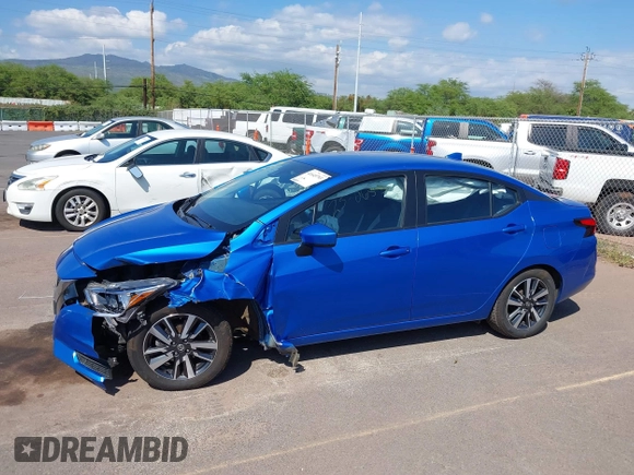 2022 Nissan Versa SV with VIN 3N1CN8EV5NL840421, listed as a IAAI auction lot 41645793 with 28,830 mi miles and . Bid and sale history available at DreamBid. Image 6.