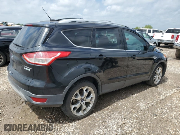 2013 Ford Escape Titanium z VIN 1FMCU0J98DUD37329, wystawiony jako Copart lot #50832495 z przebiegiem 94 386 mil mil oraz Szkoda całkowita • Salvage title. Historia ofert i sprzedaży dostępna na DreamBid. Obrazek 3.