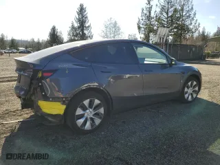 2022 Tesla Model Y Long Range with VIN 7SAYGDEE8NF518847, listed as a Copart auction lot 48431775 with 15,618 mi miles and Salvage Title. Bid and sale history available at carsss.com. Image 3.