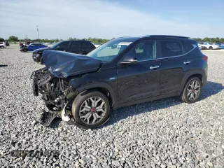 2021 Kia Seltos SX with VIN KNDETCA23M7037118, listed as a Copart auction lot 63879265 with 50,878 mi miles and Non repairable. Bid and sale history available at DreamBid. Image 1.
