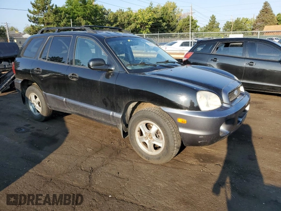 2002 Hyundai Santa Fe GLS with VIN KM8SC73D62U175237, listed as a Copart auction lot 63607054 with 129,087 mi miles and Salvage Title. Bid and sale history available at DreamBid. Image 4.