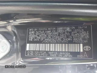 2014 Toyota Prius One with VIN JTDKDTB32E1074592, listed as a IAAI auction lot 42078851 with Not Provided miles and . Bid and sale history available at DreamBid. Image 9.