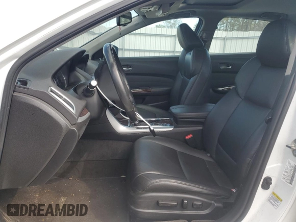 2017 Acura TLX with VIN 19UUB1F32HA005839, listed as a Copart auction lot 50498705 with 50,660 mi miles and Salvage title. Bid and sale history available at DreamBid. Image 7.