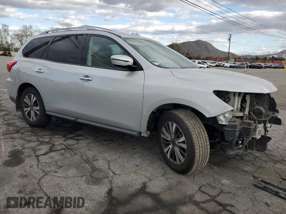2017 Nissan Pathfinder S with VIN 5N1DR2MN4HC912516, listed as a Copart auction lot 47808895 with 63,367 mi miles and Salvage title. Bid and sale history available at DreamBid. Image 4.