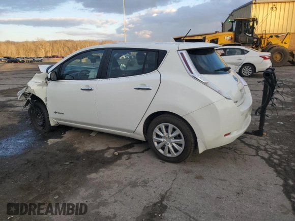 2015 Nissan LEAF SL with VIN 1N4AZ0CP6FC312470, listed as a Copart auction lot 45994925 with Not provided miles and Non repairable. Bid and sale history available at DreamBid. Image 2.