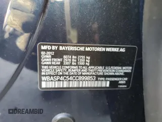 2012 BMW 5 Series GT 550i xDrive with VIN WBASP4C54CC899853, listed as a Copart auction lot 62847714 with 141,034 mi miles and Salvage Title. Bid and sale history available at carsss.com. Image 14.