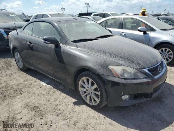 2010 Lexus IS 250C with VIN JTHFF2C28A2500560, listed as a Copart auction lot 74290254 with 0 mi miles and Salvage Title. Bid and sale history available at carsss.com. Image 4.