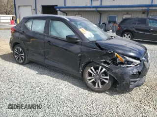 2020 Nissan Kicks SV with VIN 3N1CP5CV0LL529455, listed as a Copart auction lot 47615065 with 88,605 mi miles and Salvage Title. Bid and sale history available at DreamBid. Image 4.