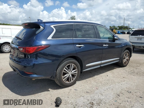 2019 Infiniti QX60 Luxe z VIN 5N1DL0MM4KC561014, wystawiony jako Copart lot #69577844 z przebiegiem 177 089 mil mil oraz Szkoda całkowita • Salvage title. Historia ofert i sprzedaży dostępna na DreamBid. Obrazek 3.