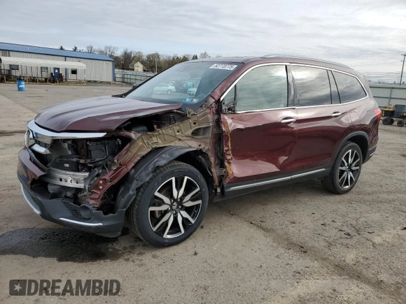 2021 Honda Pilot Touring 7-Passenger z VIN 5FNYF6H61MB062141, wystawiony jako Copart lot #52773775 z przebiegiem 40 443 mil mil oraz Szkoda całkowita • Salvage title. Historia ofert i sprzedaży dostępna na DreamBid. Obrazek 1.