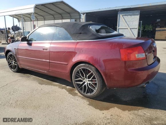 2005 Audi A4 1.8T with VIN WAUAC48H45K010925, listed as a Copart auction lot 42209355 with 124,129 mi miles and Salvage Title. Bid and sale history available at carsss.com. Image 2.