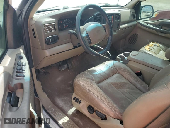 2001 Ford Excursion Special Serv z VIN 1FMNU40L91EB17507, wystawiony jako Copart lot #77062104 z przebiegiem 213 599 mil mil oraz Szkoda całkowita • Salvage title. Historia ofert i sprzedaży dostępna na DreamBid. Obrazek 8.