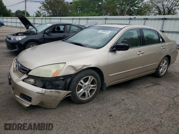 2007 Honda Accord EX с VIN 1HGCM56747A001953, выставлен на аукционе Copart как лот 59899005 с пробегом 157 143 миль миль и Чистый • Clean title. История ставок и продаж доступна на DreamBid. Изображение 1.