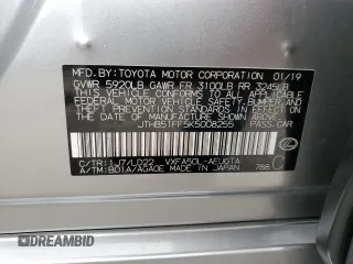 2019 Lexus LS with VIN JTHB51FF5K5008255, listed as a Copart auction lot 78993104 with 49,389 mi miles and Salvage Title. Bid and sale history available at carsss.com. Image 12.