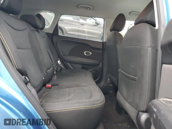 2016 Kia Soul + z VIN KNDJP3A57G7359472, wystawiony jako Copart lot #56915875 z przebiegiem 42 913 mil mil oraz Szkoda całkowita • Salvage title. Historia ofert i sprzedaży dostępna na DreamBid. Obrazek 10.