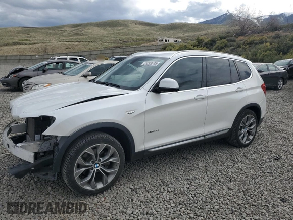 2015 BMW X3 xDrive28i z VIN 5UXWX9C58F0D53288, wystawiony jako Copart lot #55273745 z przebiegiem 61 443 mil mil oraz Szkoda całkowita • Salvage title. Historia ofert i sprzedaży dostępna na DreamBid. Obrazek 1.
