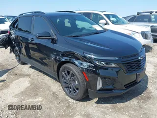 2024 Chevrolet Equinox RS with VIN 3GNAXMEG9RL310121, listed as a IAAI auction lot 42380067 with 7,841 mi miles and . Bid and sale history available at DreamBid. Image 1.
