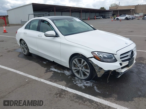 2016 Mercedes-Benz C 300 with VIN 55SWF4JB9GU153177, listed as a IAAI auction lot 41885828 with 85,147 mi miles and . Bid and sale history available at carsss.com. Image 1.