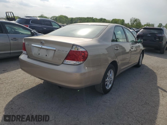 2005 Toyota Camry LE with VIN 4T1BF32K35U616312, listed as a Copart auction lot 50755484 with 41,045 mi miles and Salvage Title. Bid and sale history available at DreamBid. Image 3.