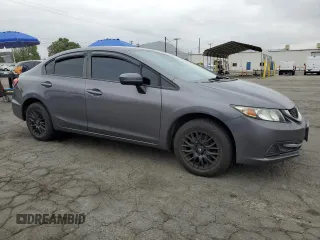 2014 Honda Civic Sedan LX with VIN 19XFB2F5XEE210185, listed as a Copart auction lot 53828455 with 154,204 mi miles and Salvage Title. Bid and sale history available at carsss.com. Image 4.