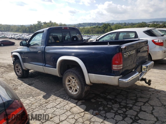 2001 Dodge Dakota with VIN 1B7GG26X21S116431, listed as a Copart auction lot 74329054 with 144,055 mi miles and Salvage Title. Bid and sale history available at carsss.com. Image 2.
