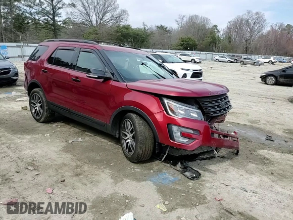 2017 Ford Explorer Sport with VIN 1FM5K8GT3HGE34118, listed as a Copart auction lot 49707465 with 82,042 mi miles and Salvage title. Bid and sale history available at DreamBid. Image 14.