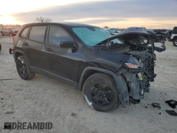 2014 Jeep Cherokee Sport with VIN 1C4PJLAB8EW112451, listed as a Copart auction lot 88162485 with Not Provided miles and Salvage Title. Bid and sale history available at DreamBid. Image 4.