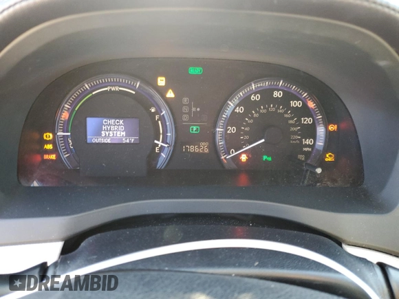 2010 Lexus HS 250h with VIN JTHBB1BA1A2021295, listed as a Copart auction lot 89014805 with 178,626 mi miles and Clean Title. Bid and sale history available at DreamBid. Image 9.