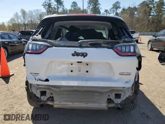 2021 Jeep Cherokee Latitude Lux with VIN 1C4PJLMX1MD211128, listed as a Copart auction lot 48470285 with 46,544 mi miles and Salvage Title. Bid and sale history available at carsss.com. Image 6.