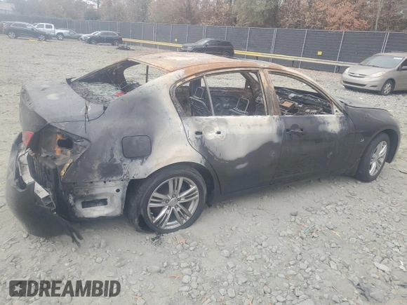 2015 Infiniti Q40 with VIN JN1CV6AR9FM523410, listed as a Copart auction lot 79097934 with Not Provided miles and Salvage Title. Bid and sale history available at carsss.com. Image 3.