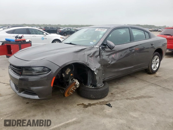 2022 Dodge Charger SXT with VIN 2C3CDXBG3NH182742, listed as a Copart auction lot 55236895 with 83,345 mi miles and Clean Title. Bid and sale history available at DreamBid. Image 1.