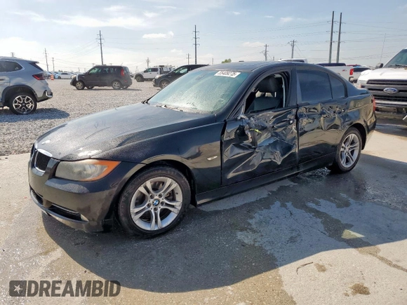 2008 BMW 3 Series 328i z VIN WBAVC53598FZ88029, wystawiony jako Copart lot #55409275 z przebiegiem Nie podano mil oraz Szkoda całkowita • Salvage title. Historia ofert i sprzedaży dostępna na DreamBid. Obrazek 1.
