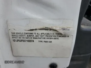 2005 Chevrolet Cavalier LS with VIN 1G1JF52F557169374, listed as a Copart auction lot 44985455 with 100,730 mi miles and Salvage Title. Bid and sale history available at DreamBid. Image 12.