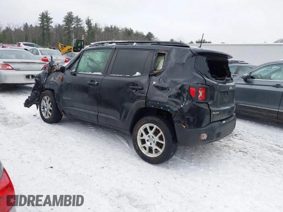 2020 Jeep Renegade Latitude with VIN ZACNJBBB9LPL60537, listed as a IAAI auction lot 41398640 with 25,461 mi miles. Bid and sale history available at carsss.com. Image 3.