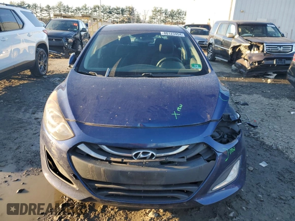 2013 Hyundai Elantra with VIN KMHD35LE4DU055087, listed as a Copart auction lot 80123454 with 128,588 mi miles and Salvage Title. Bid and sale history available at DreamBid. Image 5.