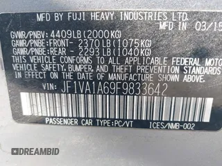 2015 Subaru WRX с VIN JF1VA1A69F9833642, выставлен на аукционе IAAI как лот 42020798 с пробегом 141 898 миль миль и . История ставок и продаж доступна на DreamBid. Изображение 9.