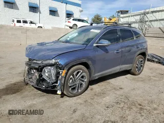 2025 Hyundai Tucson Limited with VIN 5NMJECDE7SH465455, listed as a Copart auction lot 51107715 with 1,484 mi miles and Salvage Title. Bid and sale history available at carsss.com. Image 1.