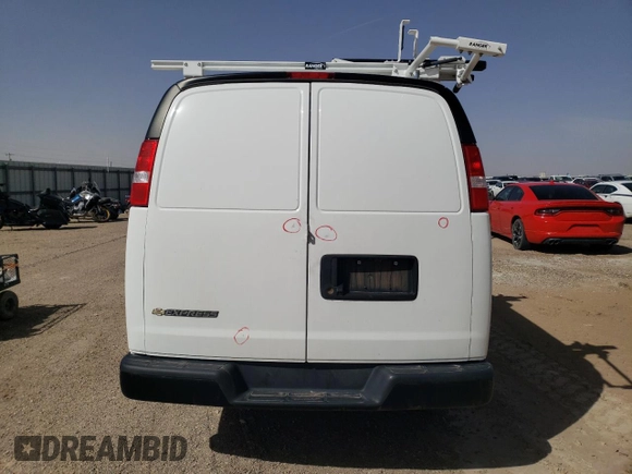2023 Chevrolet Express Cargo z VIN 1GCWGAFP0P1232439, wystawiony jako Copart lot #49666885 z przebiegiem 74 389 mil mil oraz Czysty tytuł • Clean title. Historia ofert i sprzedaży dostępna na DreamBid. Obrazek 6.