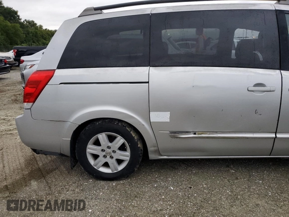 2005 Nissan Quest SL with VIN 5N1BV28U85N126383, listed as a Copart auction lot 75079764 with 0 mi miles and Salvage Title. Bid and sale history available at carsss.com. Image 13.