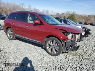 2015 Nissan Pathfinder SV with VIN 5N1AR2MN7FC669994, listed as a Copart auction lot 49634055 with 85,471 mi miles and Salvage Title. Bid and sale history available at carsss.com. Image 4.
