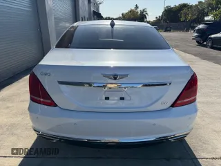 2019 Genesis G90 z VIN KMTF54JH1KU054539, wystawiony jako Copart lot #53653765 z przebiegiem 27 024 mil mil oraz Nie do naprawy. Historia ofert i sprzedaży dostępna na DreamBid. Obrazek 6.