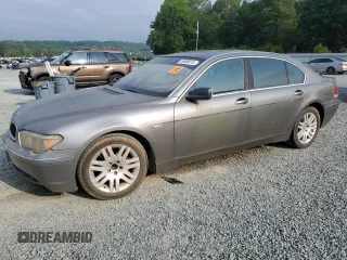 2002 BMW 7 Series 745Li z VIN WBAGN63492DR04469, wystawiony jako Copart lot #59688915 z przebiegiem Nie podano mil oraz Czysty tytuł • Clean title. Historia ofert i sprzedaży dostępna na DreamBid. Obrazek 1.